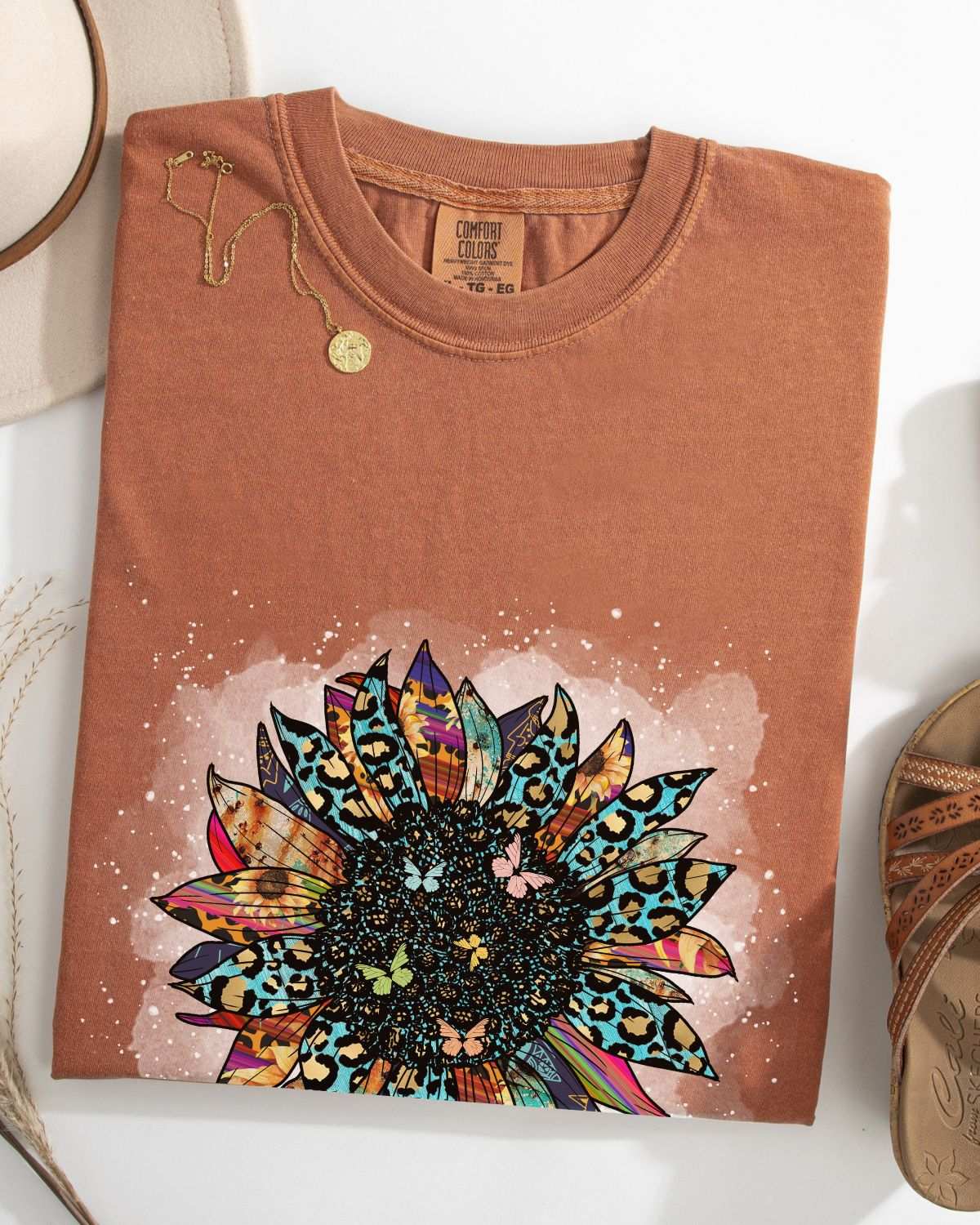 Boho Bloom Wildflower T-shirt - T-Shirt
