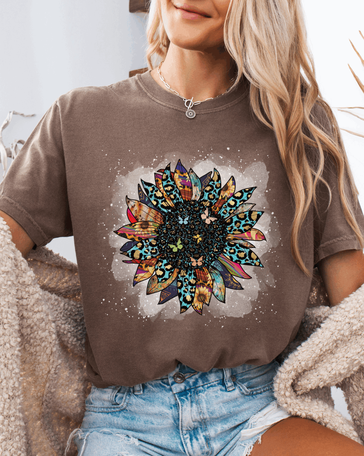 Boho Bloom Wildflower T-shirt - T-Shirt