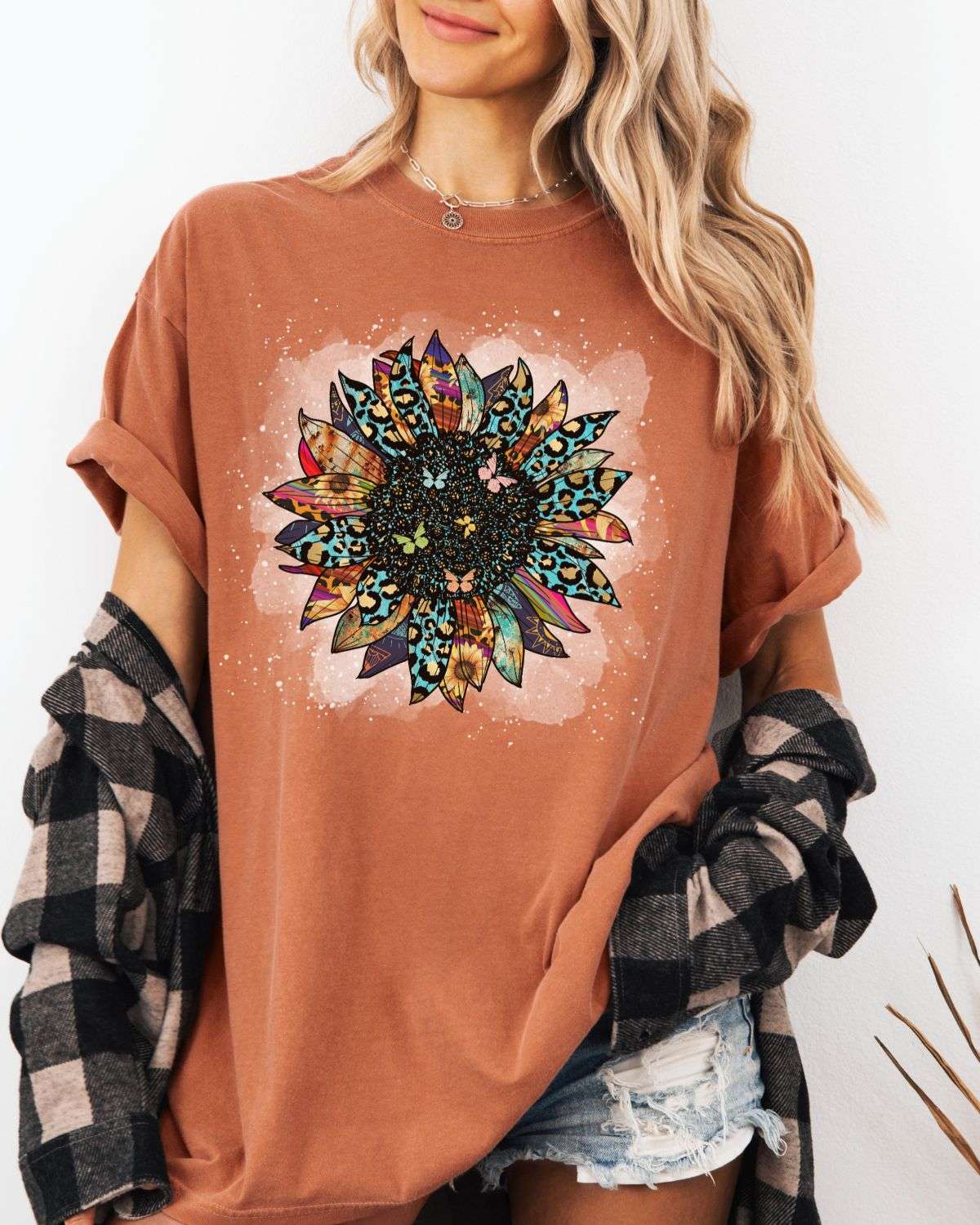Boho Bloom Wildflower T-shirt - T-Shirt
