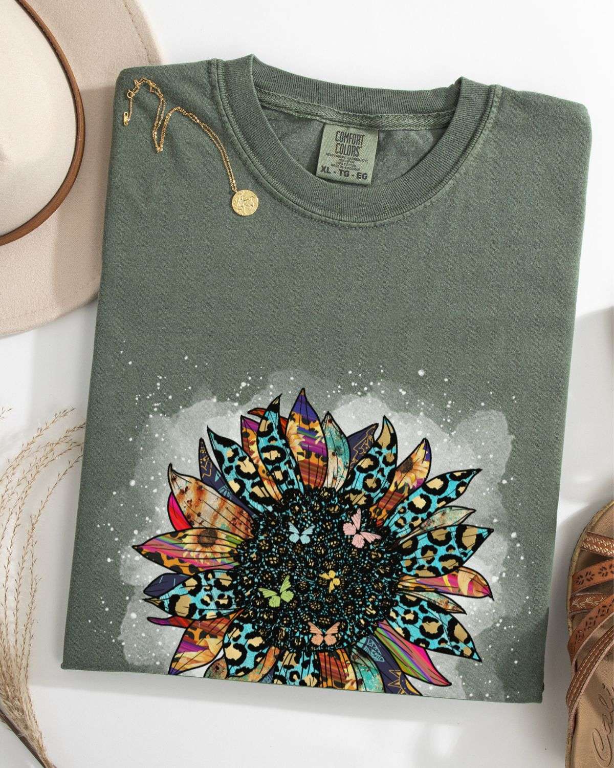 Boho Bloom Wildflower T-shirt - T-Shirt