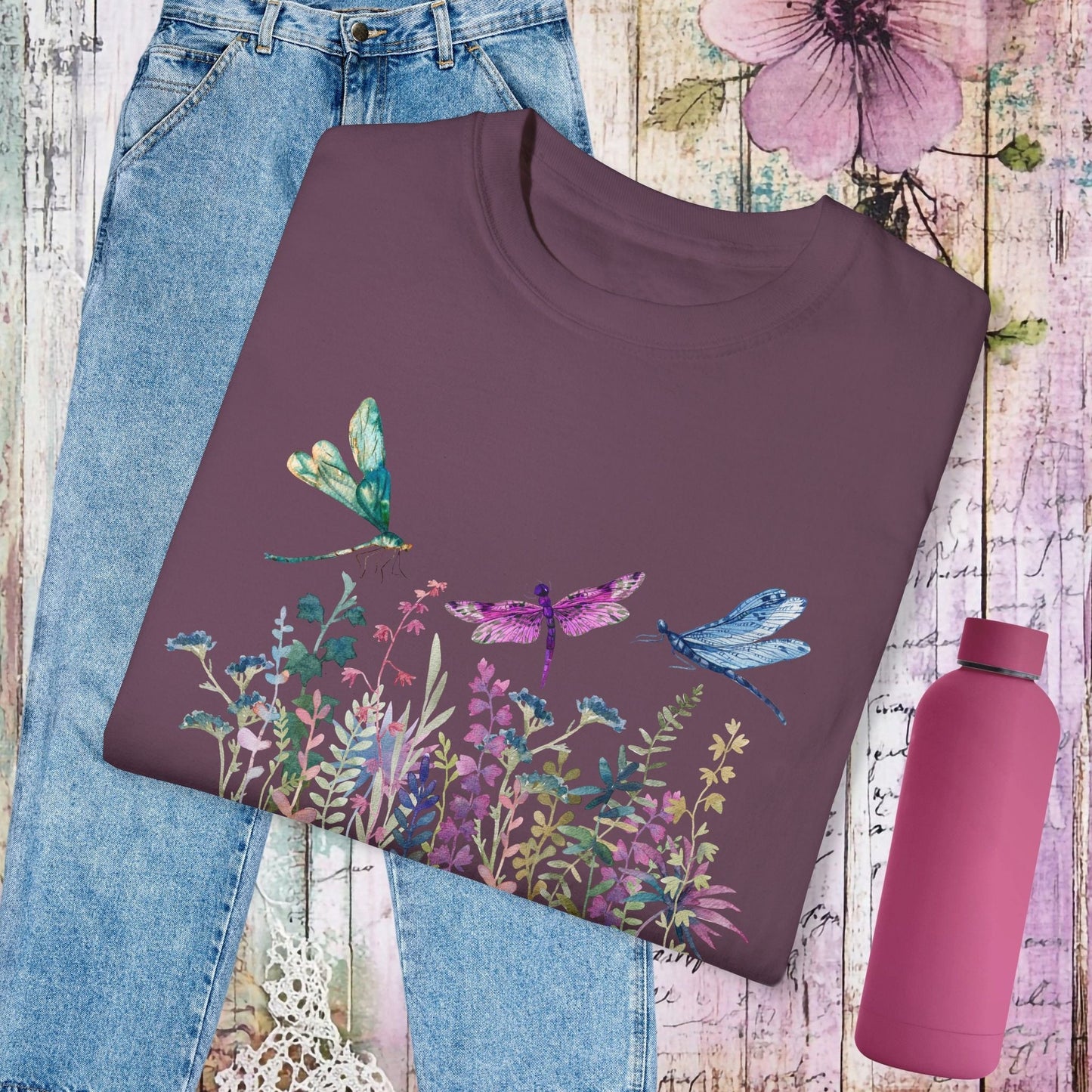 Dragonfly Garden T-Shirt - Fairy Dust Tee Shop