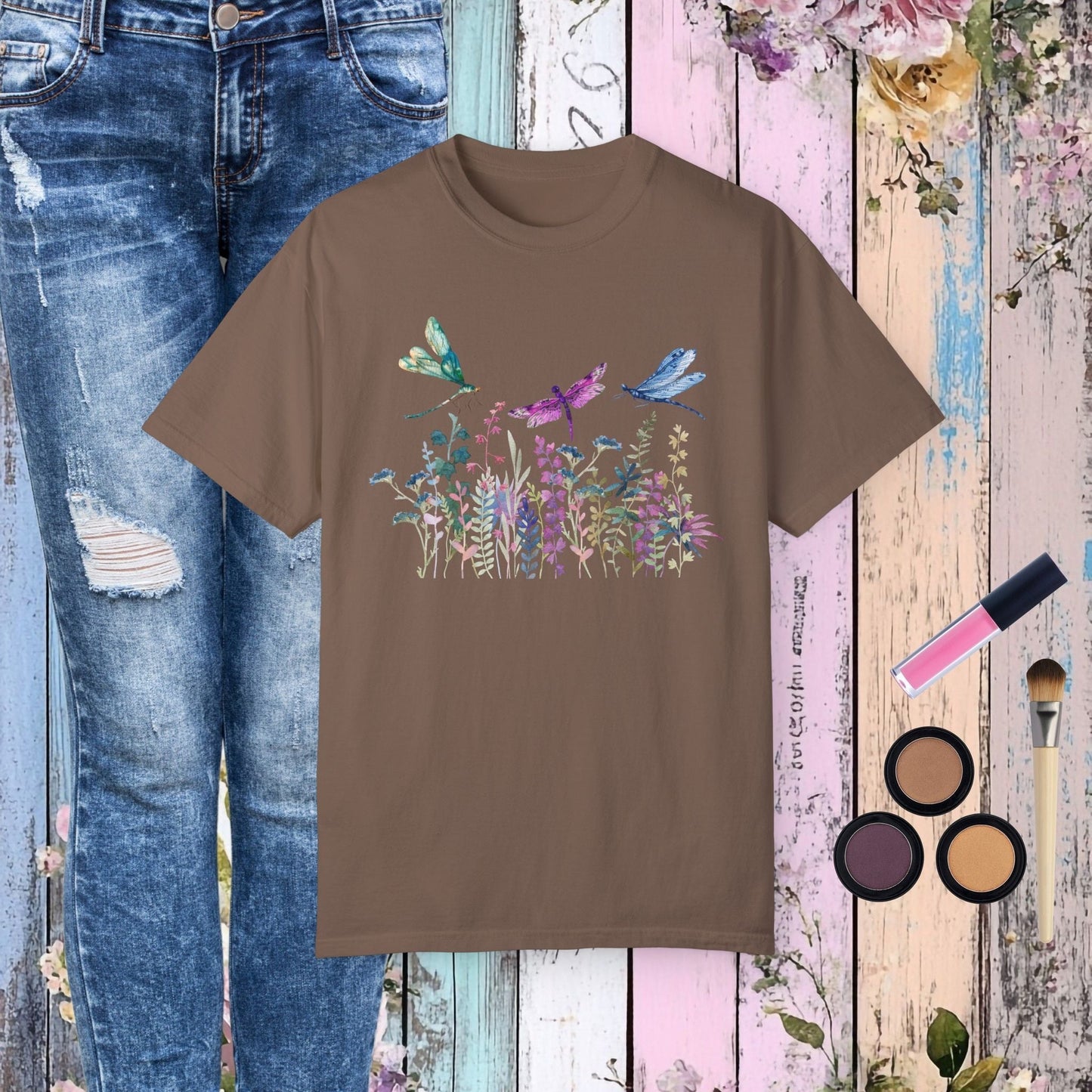 Dragonfly Garden T-Shirt - Fairy Dust Tee Shop