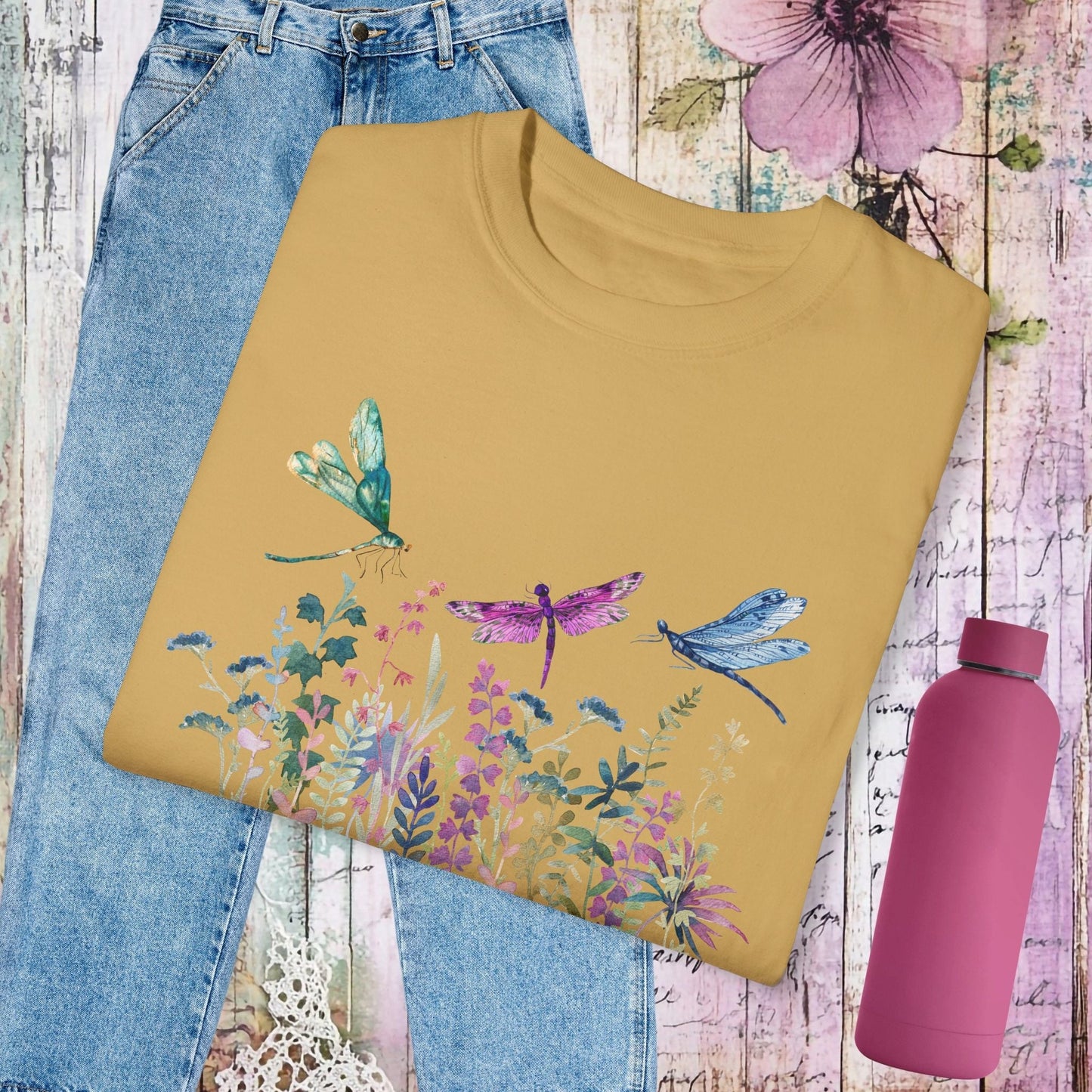 Dragonfly Garden T-Shirt - Fairy Dust Tee Shop
