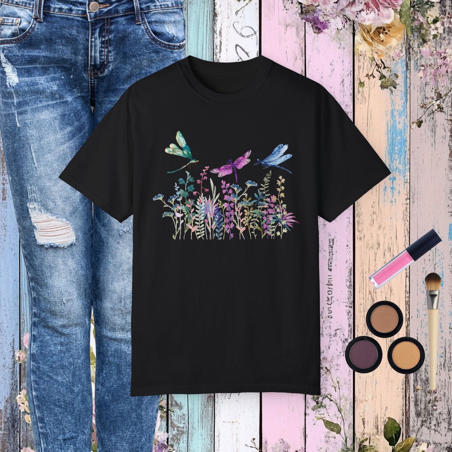 Dragonfly Garden T-Shirt - Fairy Dust Tee Shop