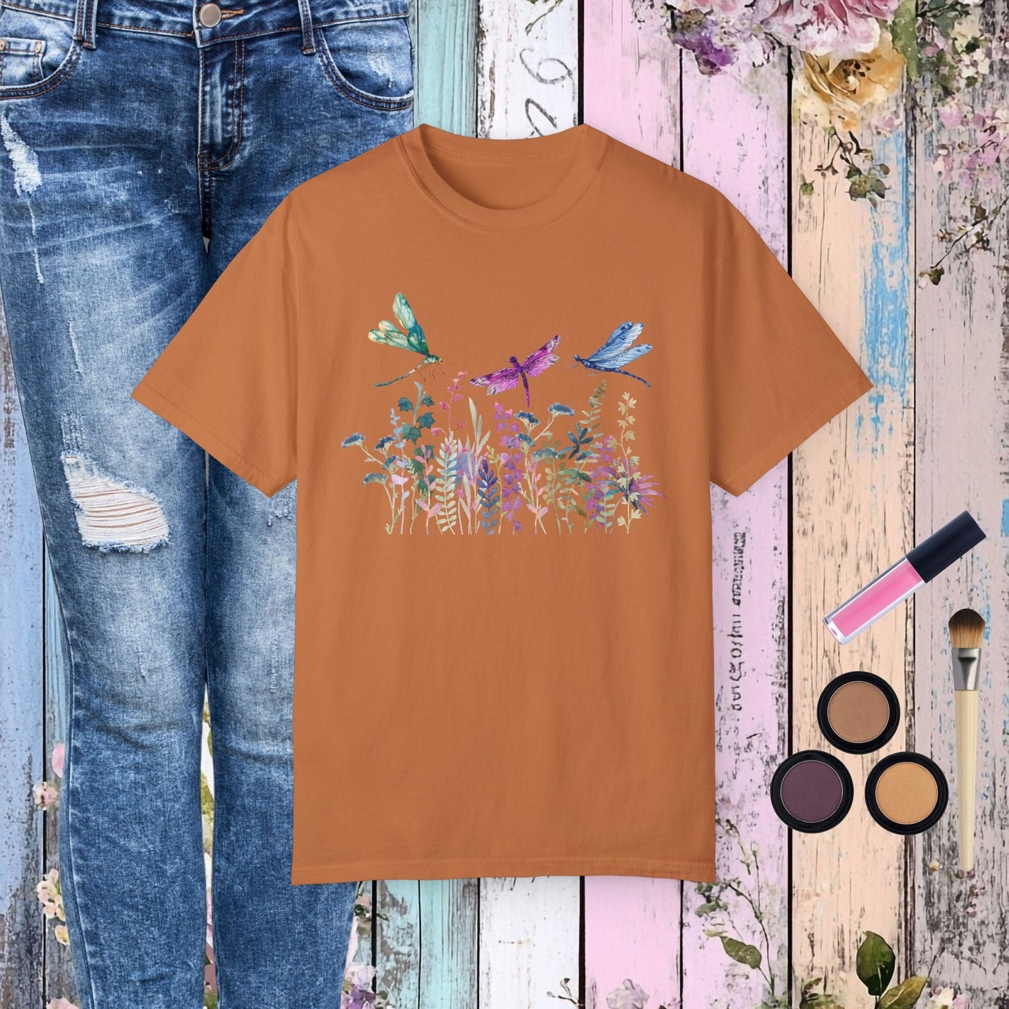 Dragonfly Garden T-Shirt - Fairy Dust Tee Shop