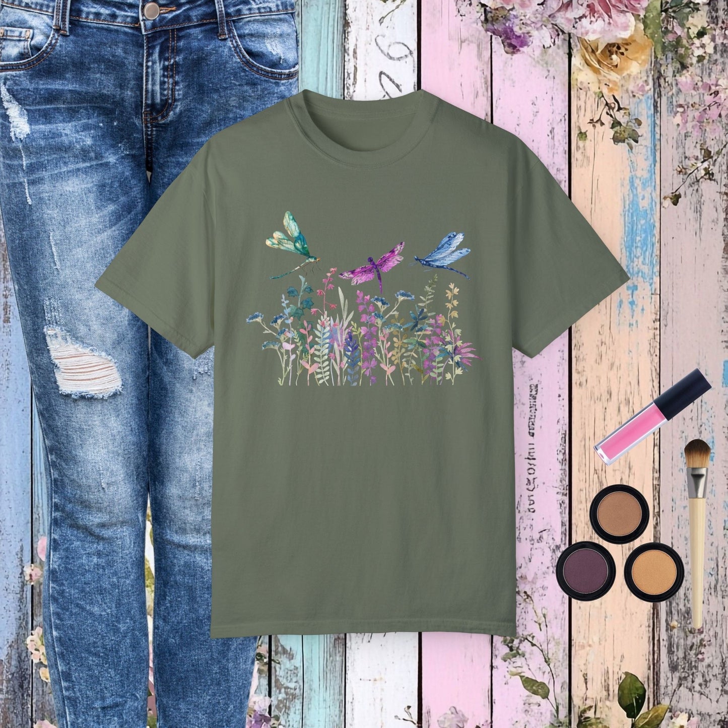 Dragonfly Garden T-Shirt - Fairy Dust Tee Shop