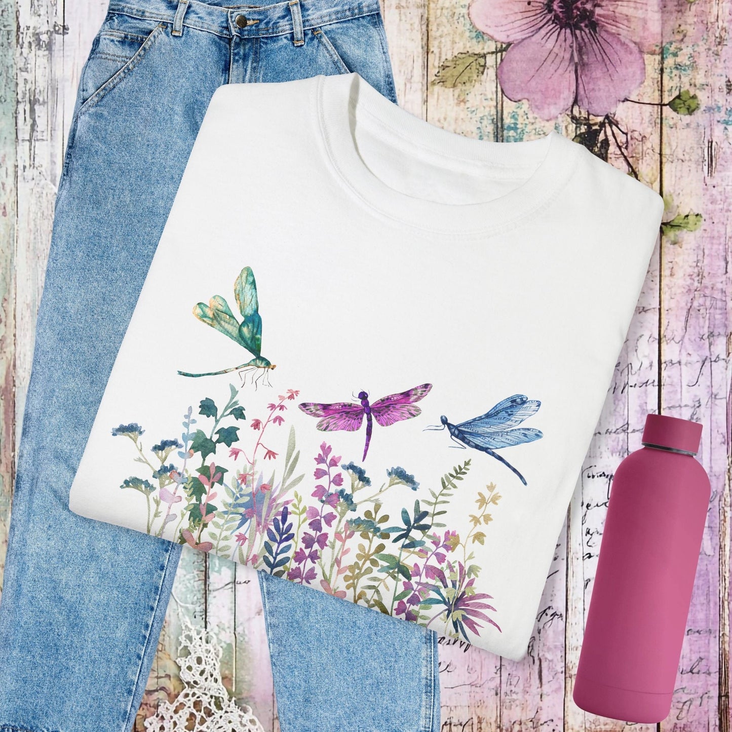 Dragonfly Garden T-Shirt - Fairy Dust Tee Shop