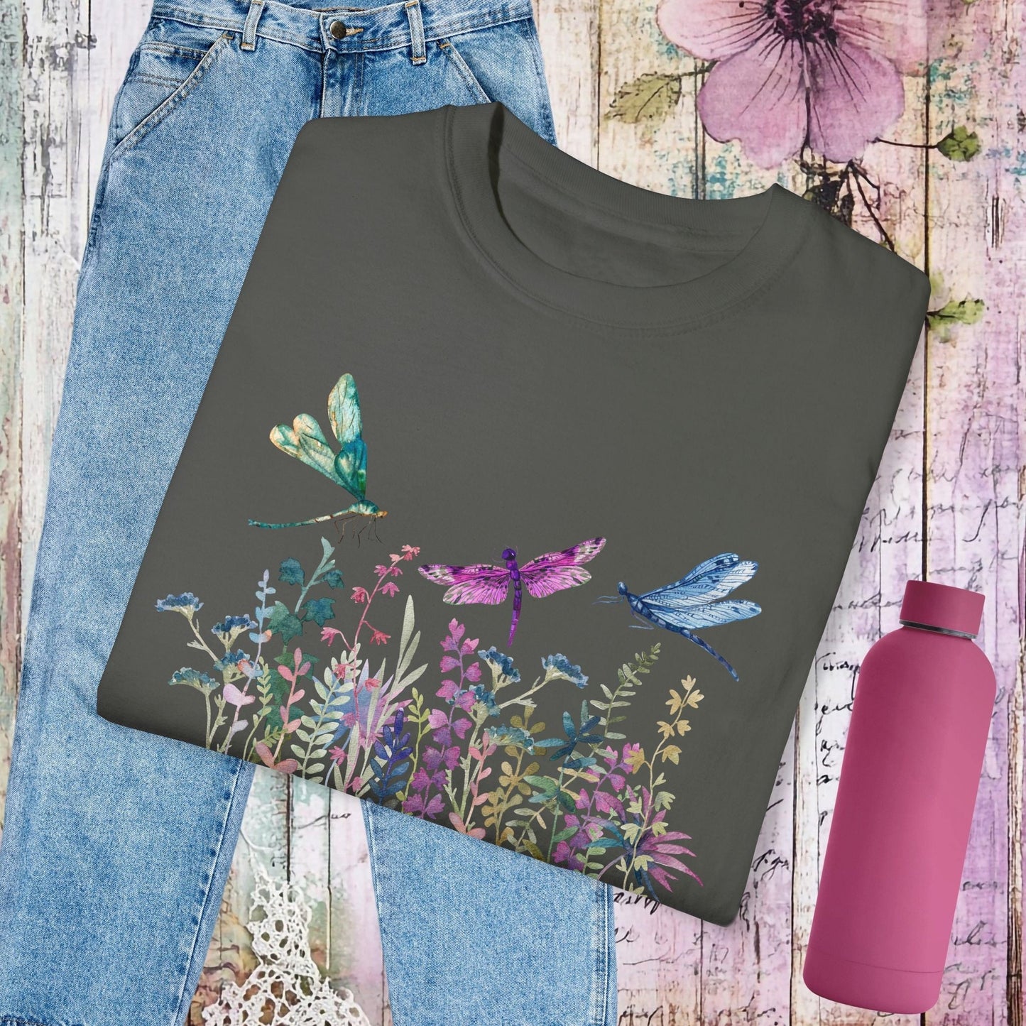 Dragonfly Garden T-Shirt - Fairy Dust Tee Shop