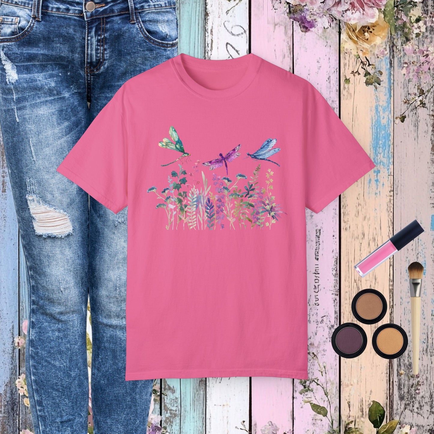 Dragonfly Garden T-Shirt - Fairy Dust Tee Shop