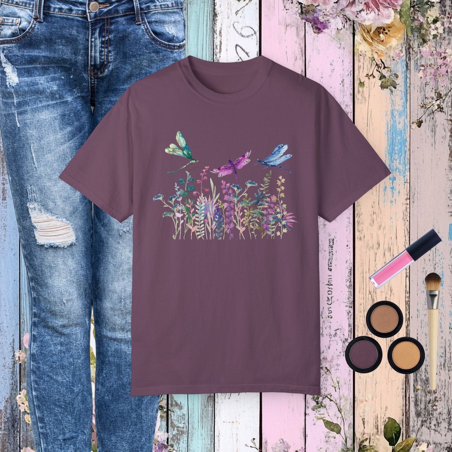 Dragonfly Garden T-Shirt - Fairy Dust Tee Shop