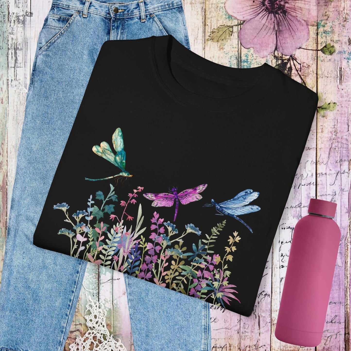 Dragonfly Garden T-Shirt - Fairy Dust Tee Shop