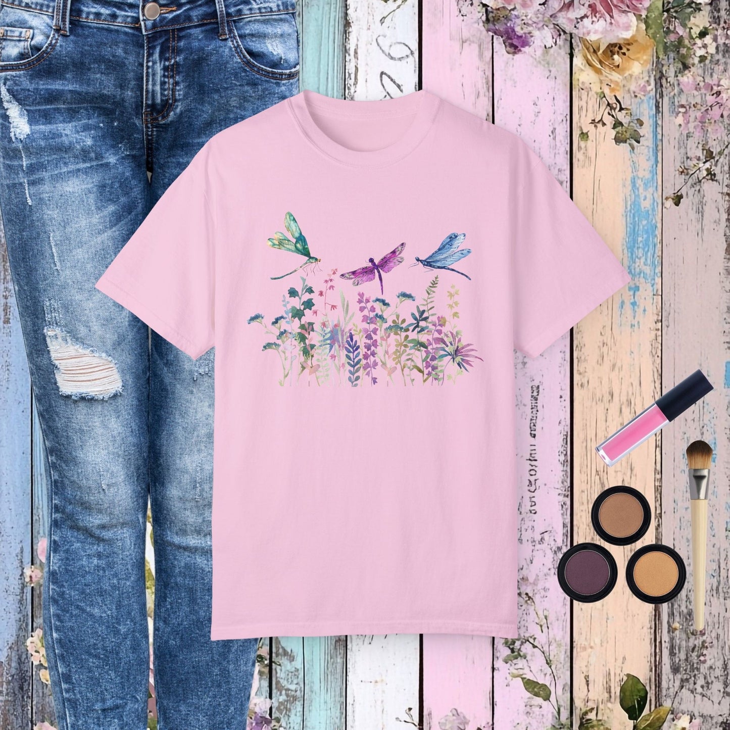 Dragonfly Garden T-Shirt - Fairy Dust Tee Shop