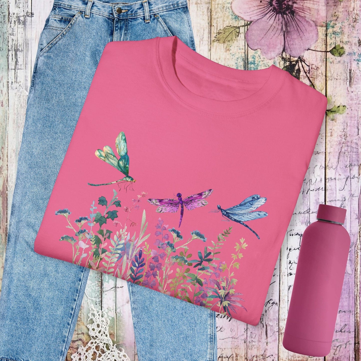 Dragonfly Garden T-Shirt - Fairy Dust Tee Shop