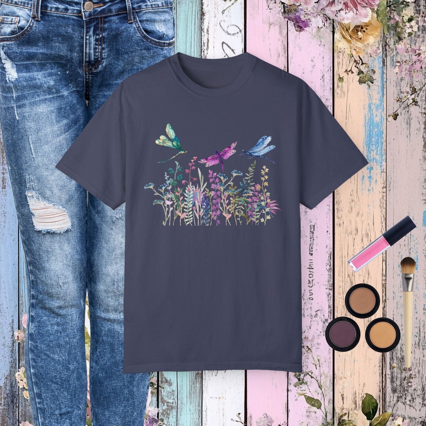 Dragonfly Garden T-Shirt - Fairy Dust Tee Shop