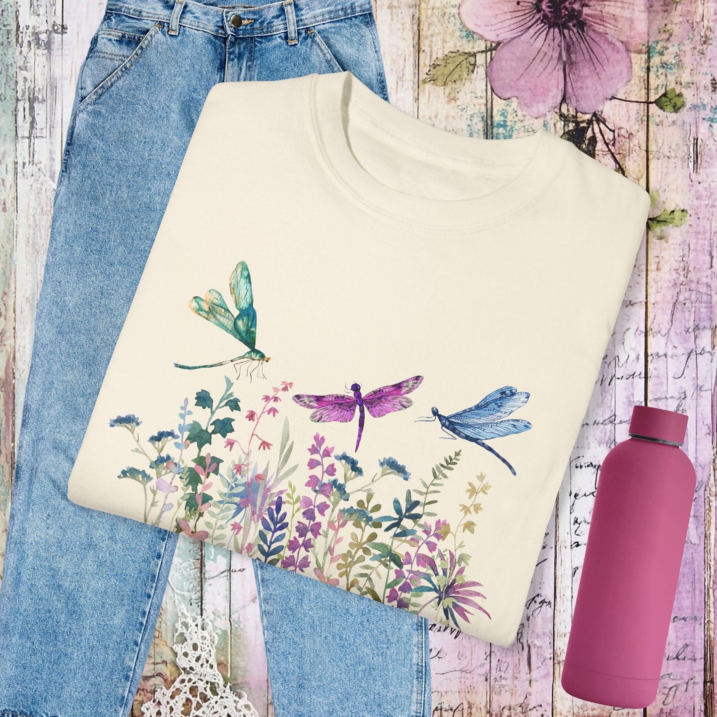 Dragonfly Garden T-Shirt - Fairy Dust Tee Shop
