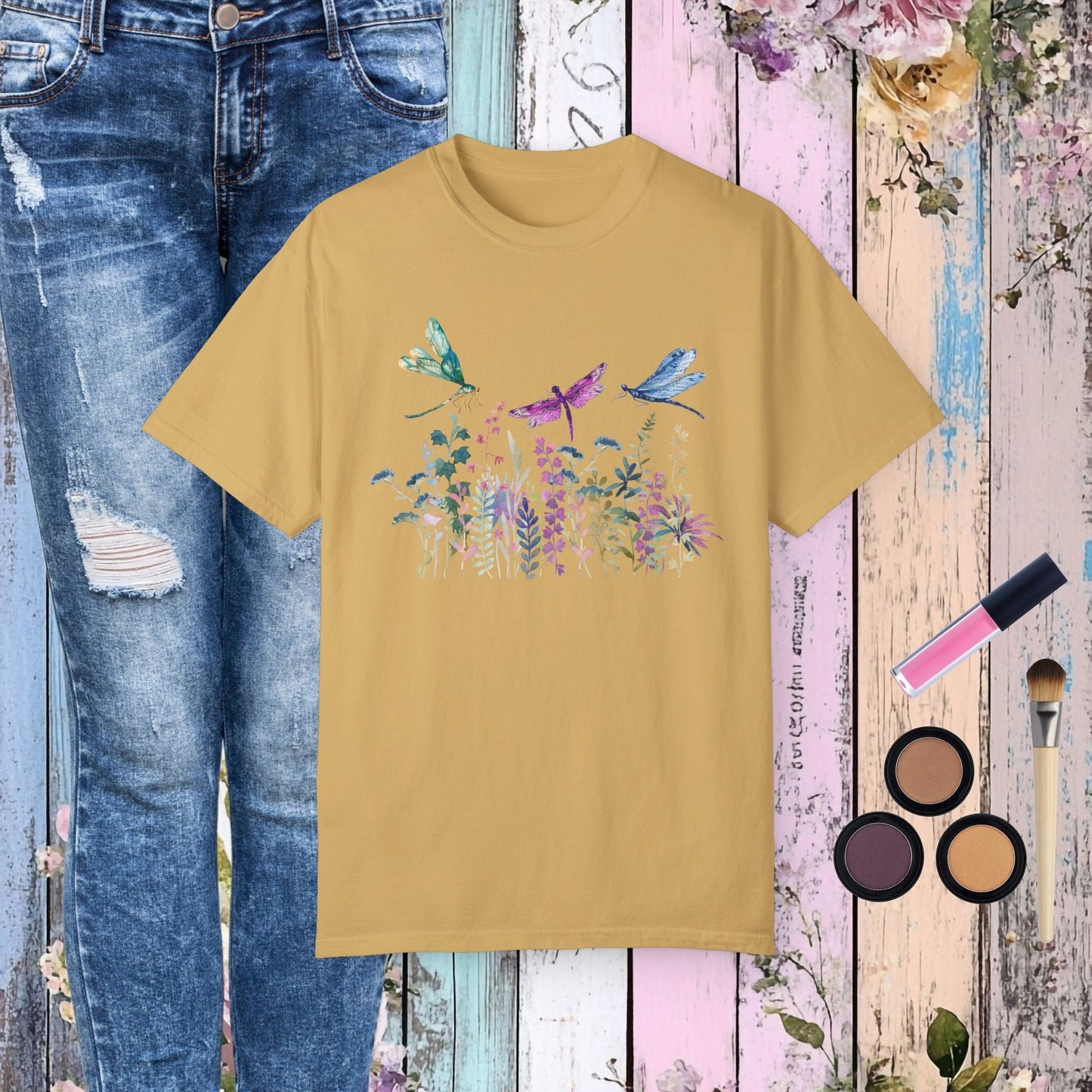 Dragonfly Garden T-Shirt - Fairy Dust Tee Shop