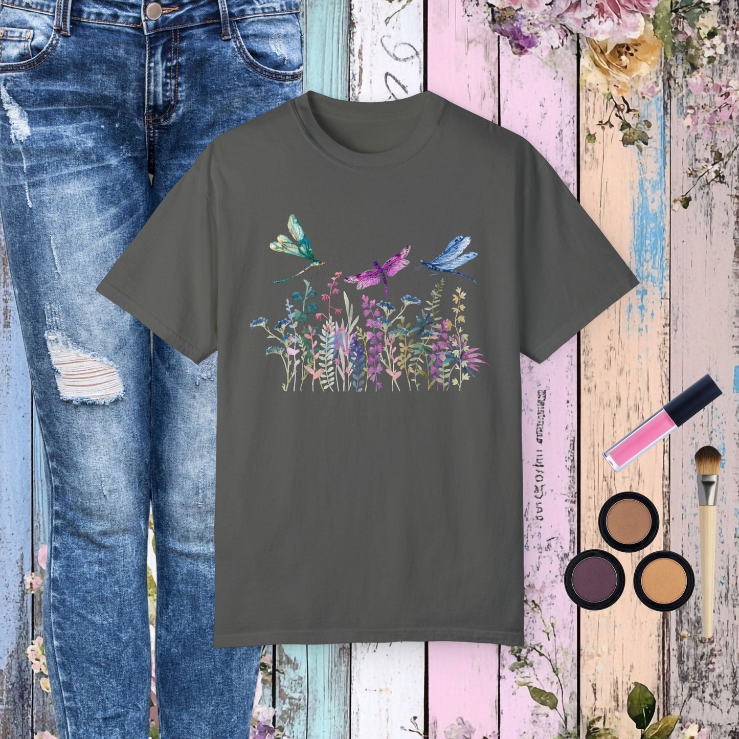 Dragonfly Garden T-Shirt - Fairy Dust Tee Shop