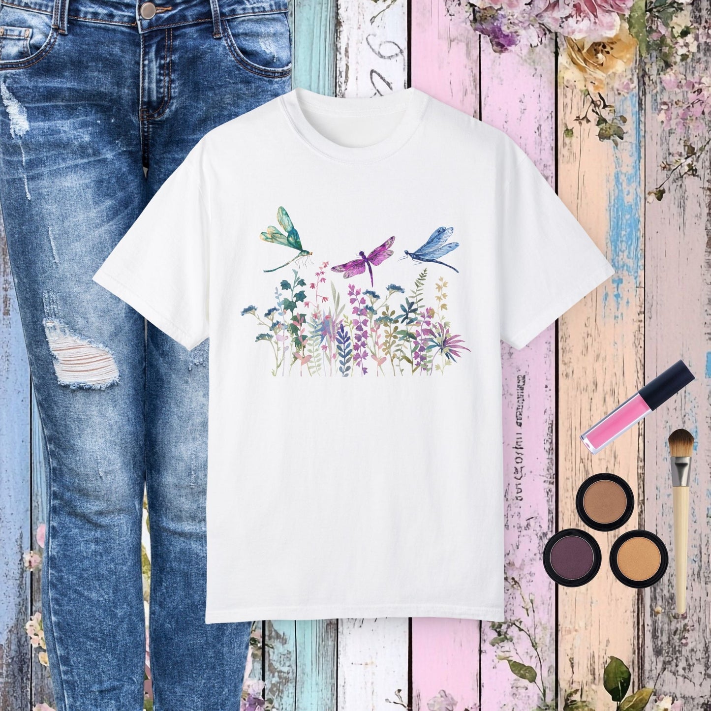 Dragonfly Garden T-Shirt - Fairy Dust Tee Shop