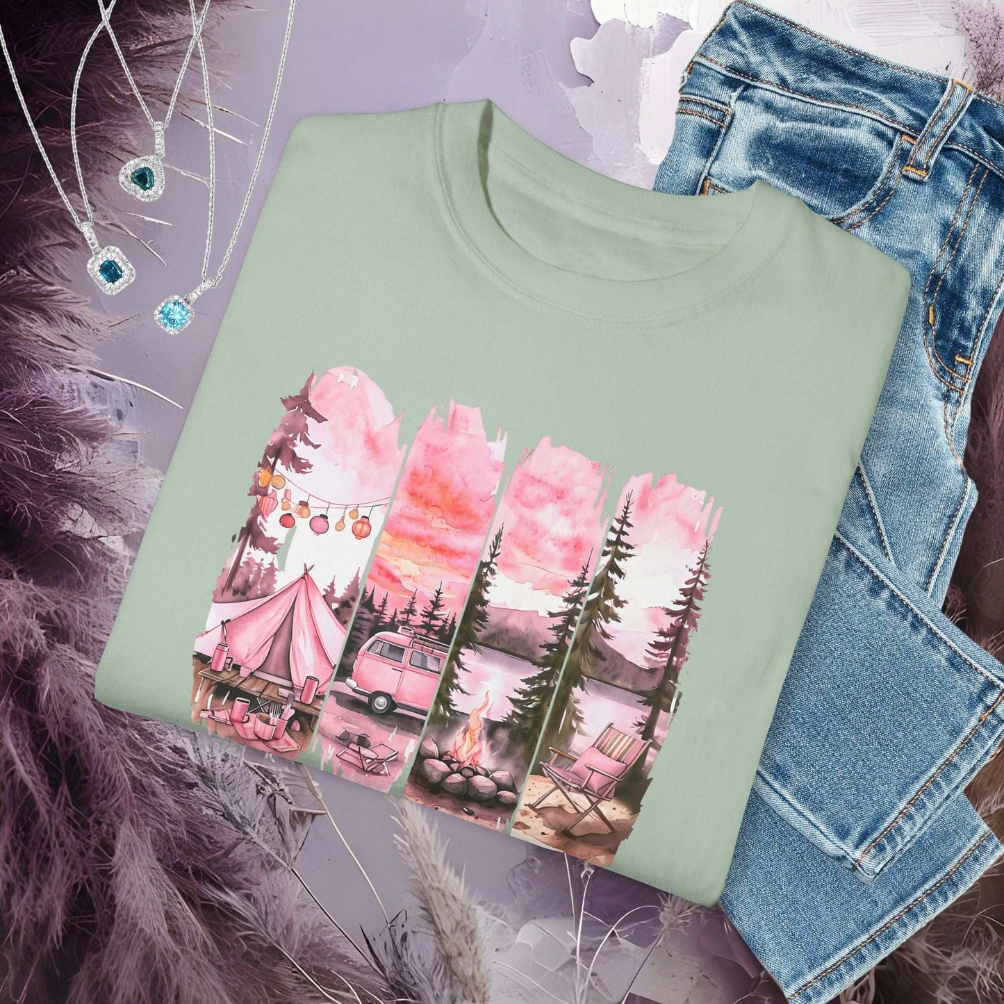 Enchanted Bachelorette Camping T-shirt - T-Shirt