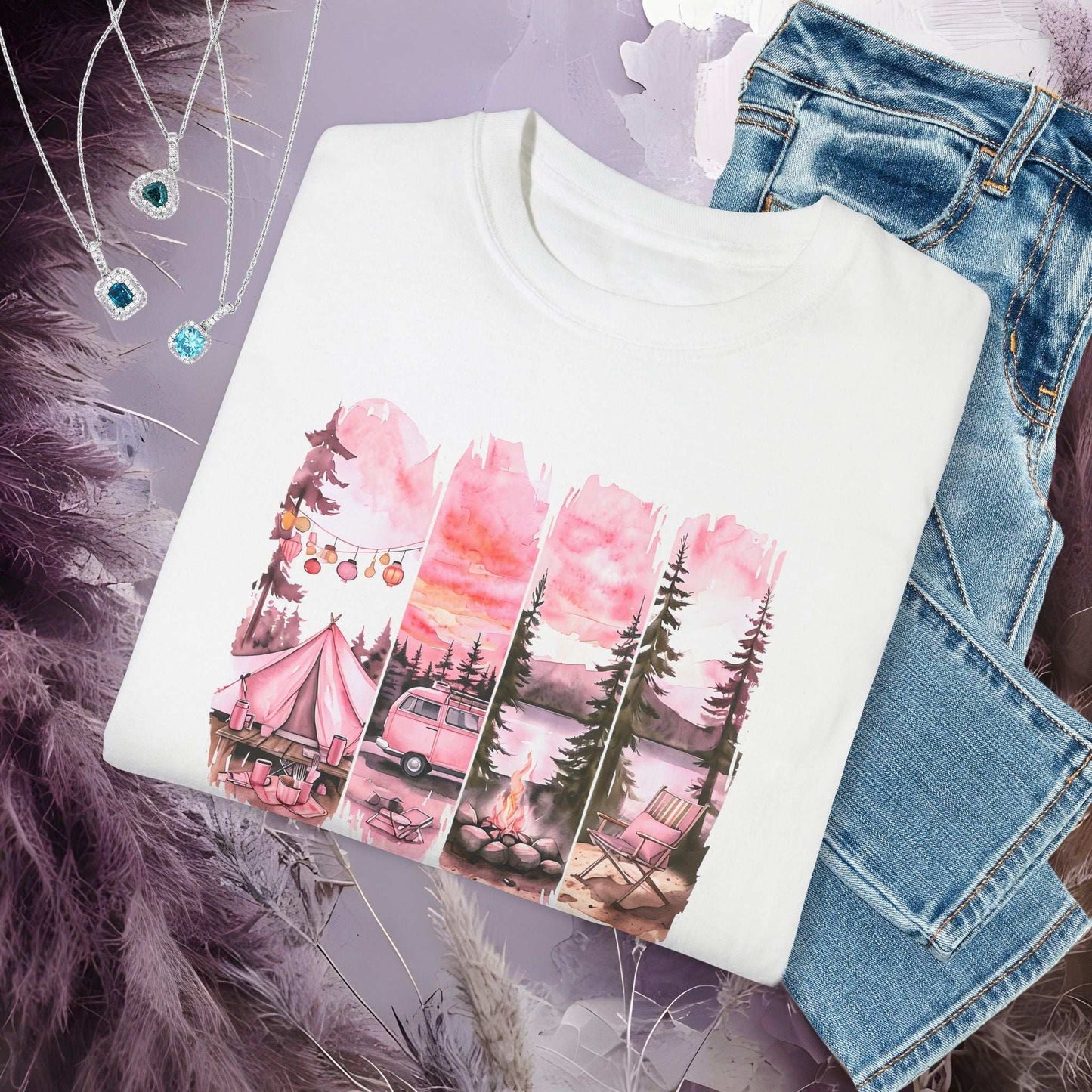 Enchanted Bachelorette Camping T-shirt - T-Shirt