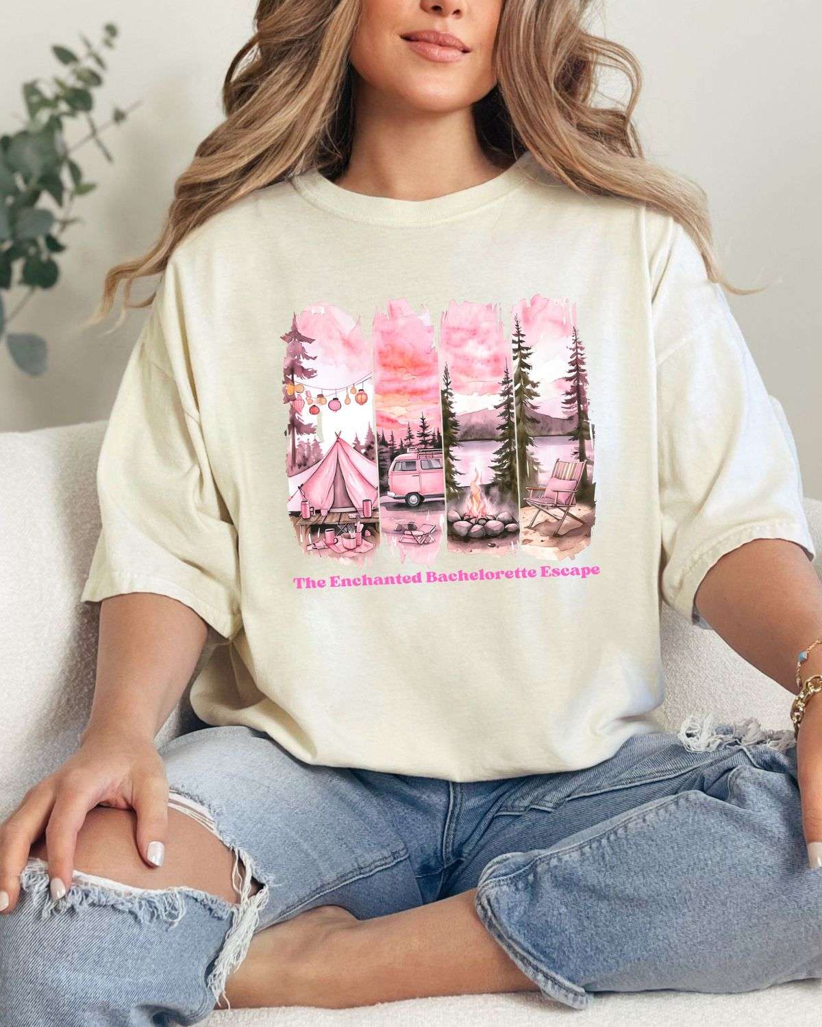 Enchanted Bachelorette Camping T-shirt - T-Shirt