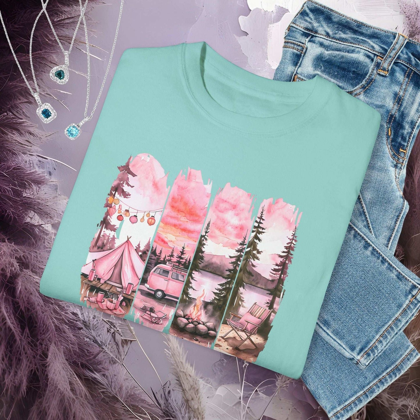 Enchanted Bachelorette Camping T-shirt - T-Shirt