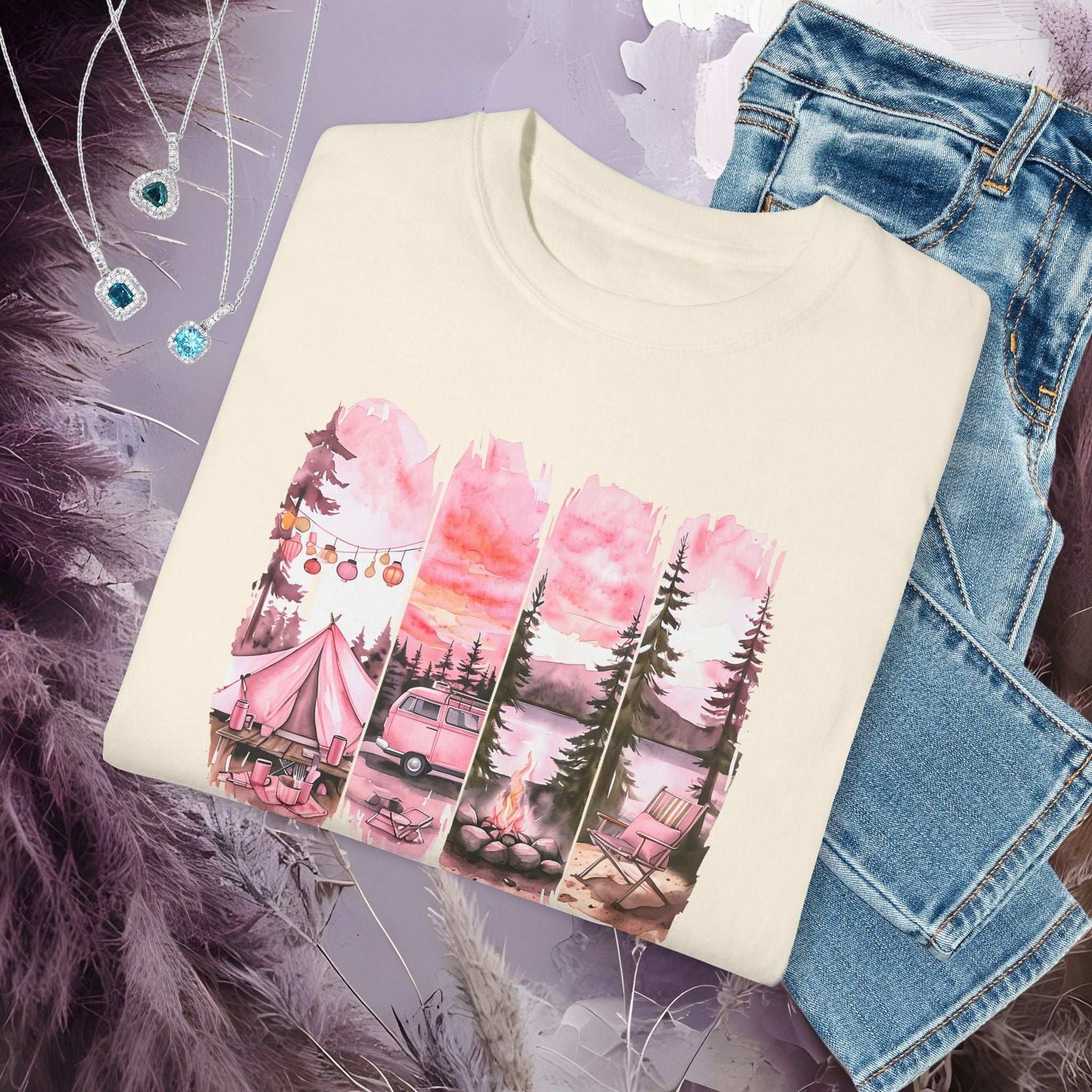 Enchanted Bachelorette Camping T-shirt - T-Shirt