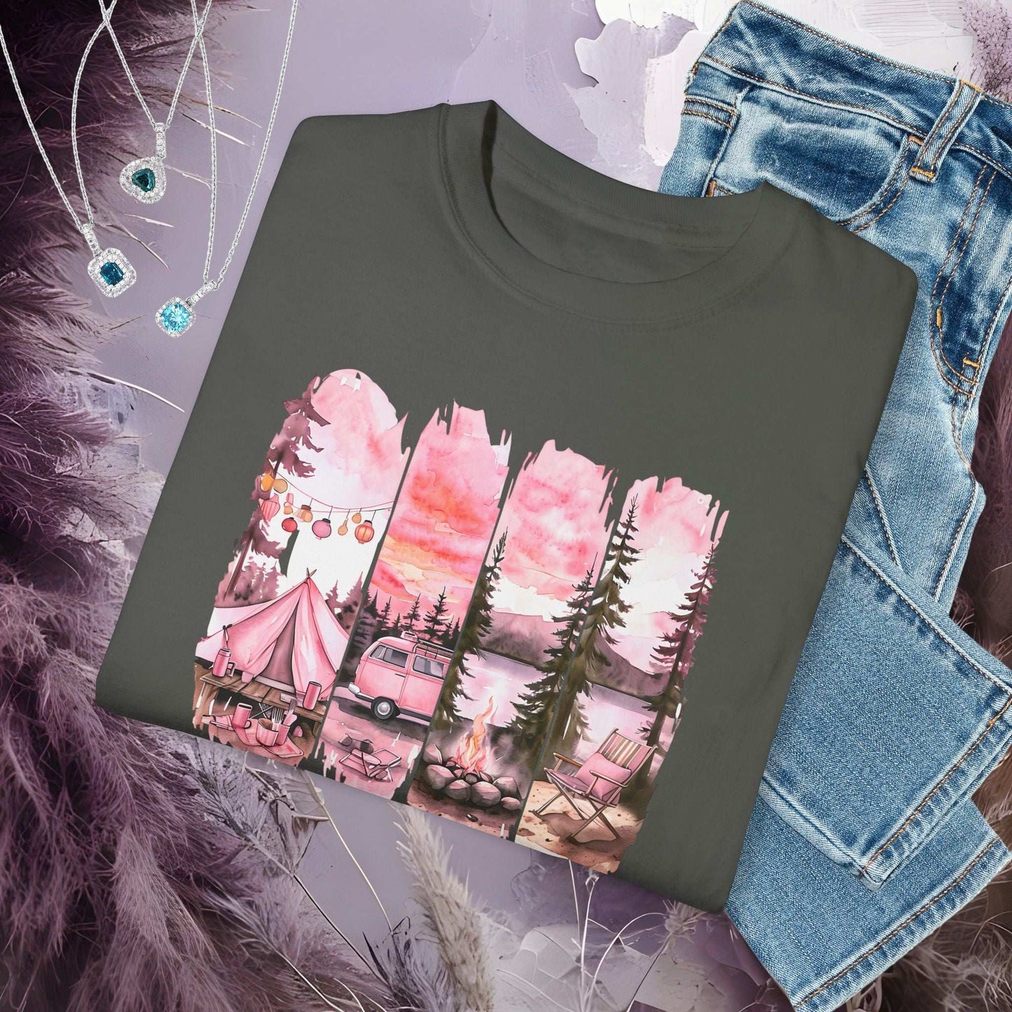 Enchanted Bachelorette Camping T-shirt - T-Shirt