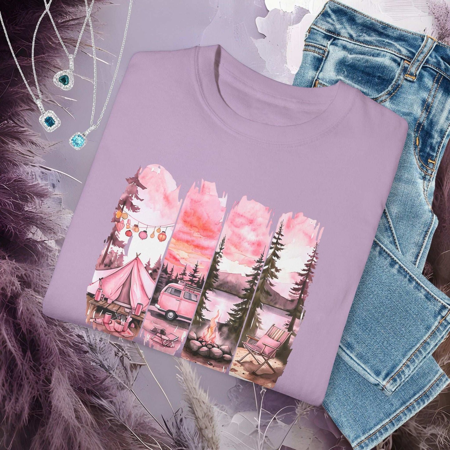 Enchanted Bachelorette Camping T-shirt - T-Shirt