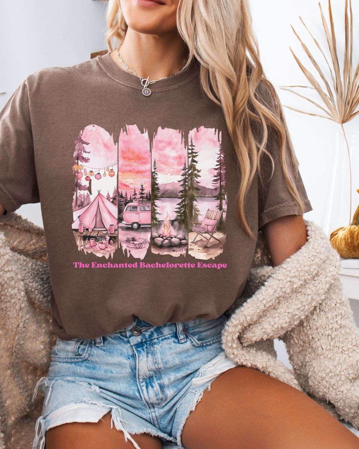 Enchanted Bachelorette Camping T-shirt - T-Shirt