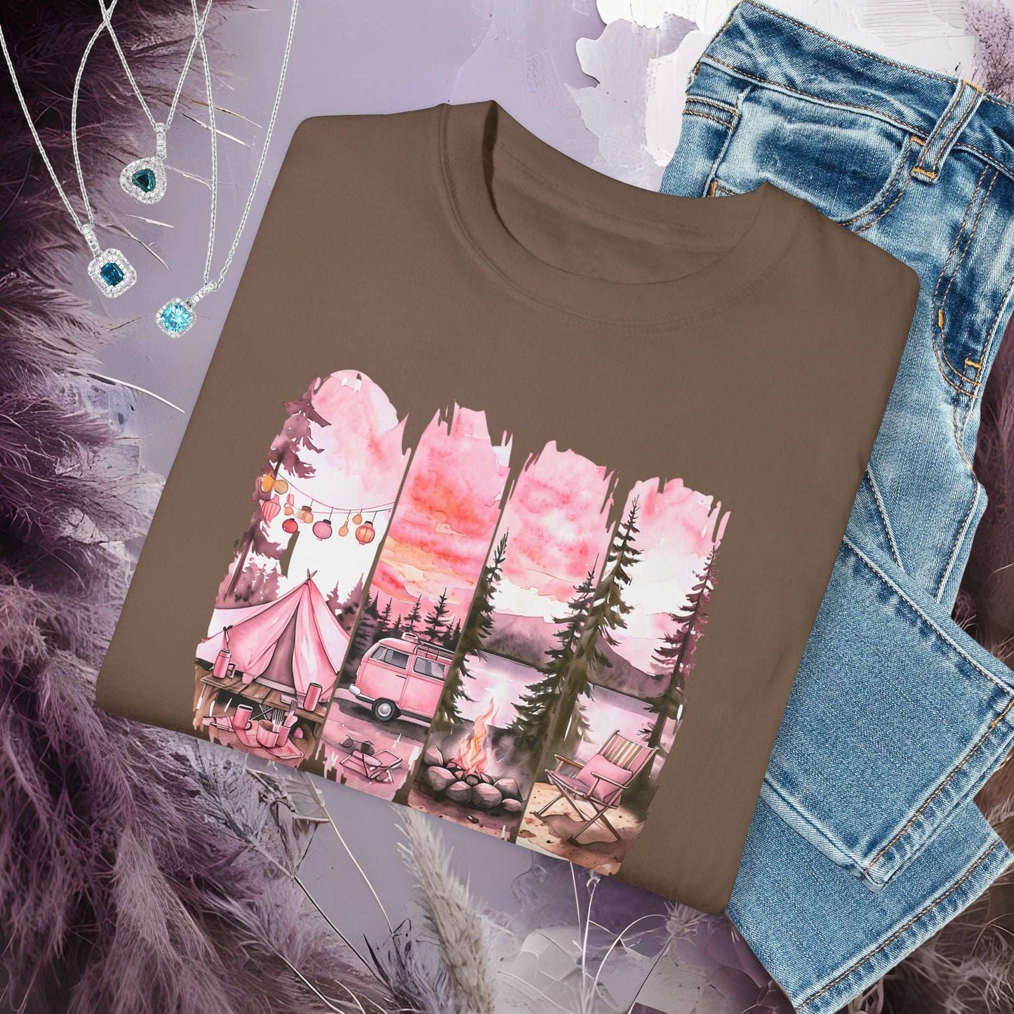 Enchanted Bachelorette Camping T-shirt - T-Shirt