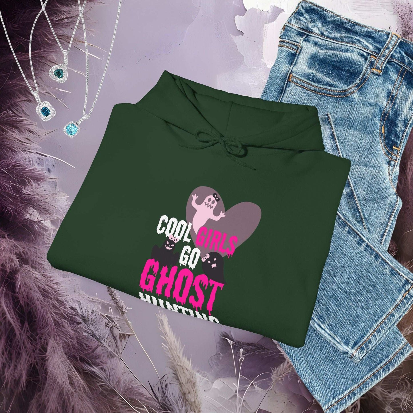 Ghost Hunter Girl Hoodie - Fairy Dust Tee Shop