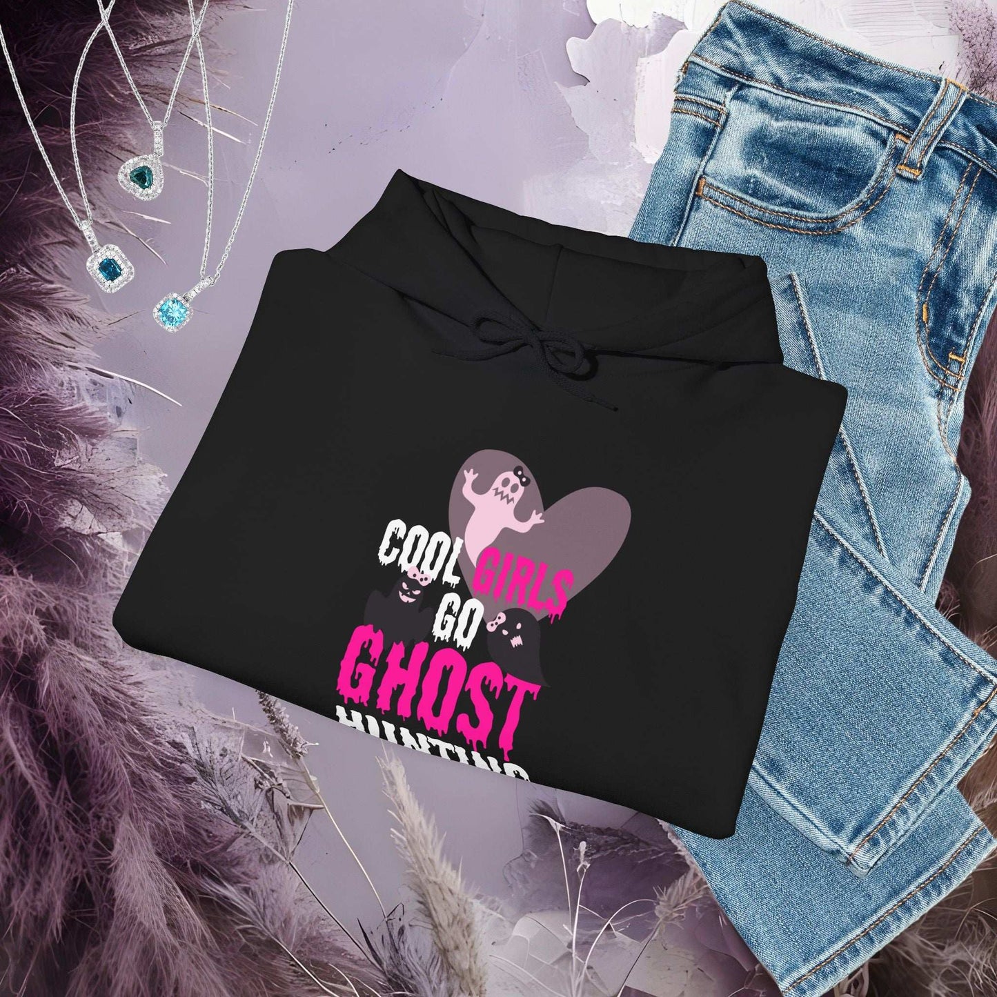 Ghost Hunter Girl Hoodie - Fairy Dust Tee Shop