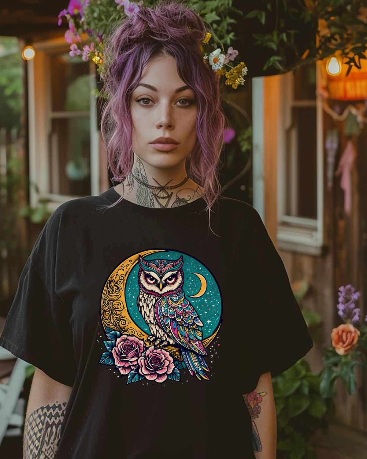 Mystical Owl T-Shirt - T-Shirt