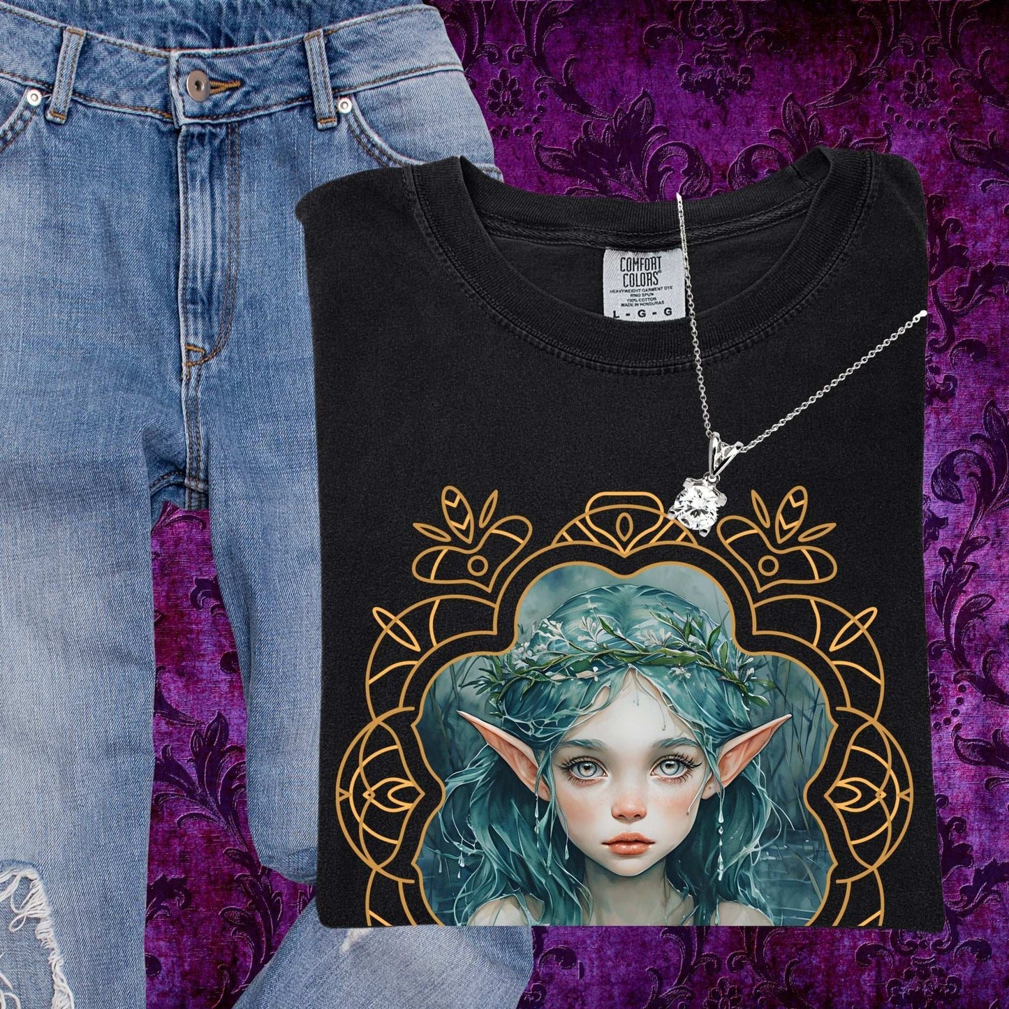 Mystical Water Sprite T-Shirt - Fairy Dust Tee Shop