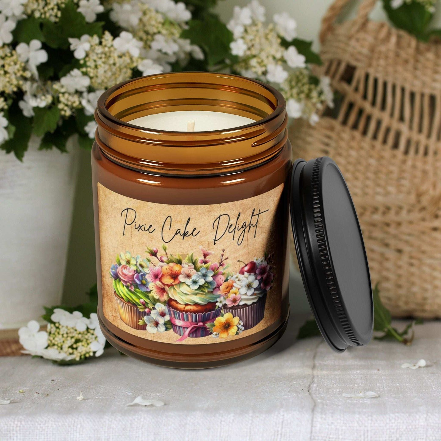 Pixie Cake Delights 9oz Candle - Fairy Dust Tee Shop
