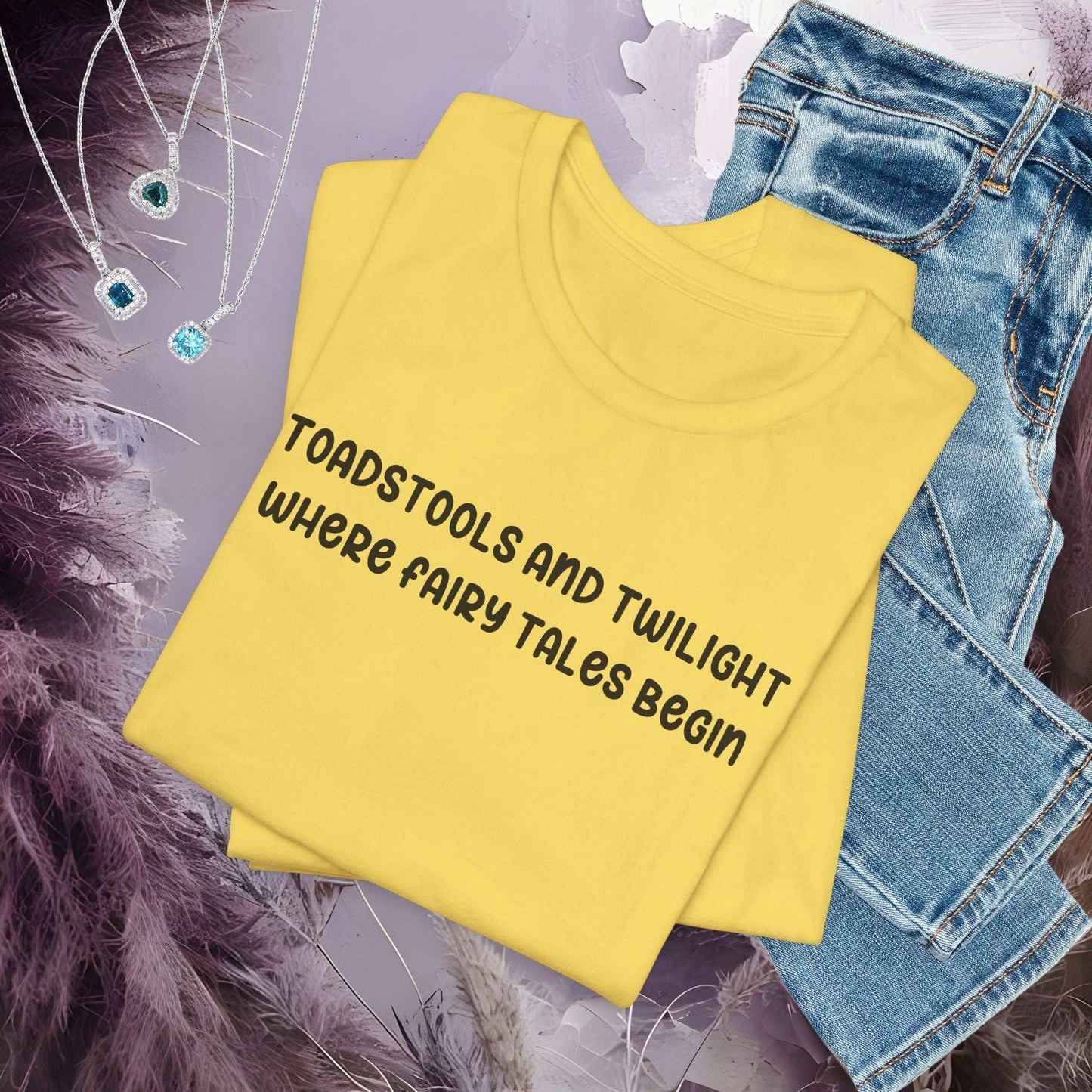 Toadstools and Twilight T-shirt - Fairy Dust Tee Shop