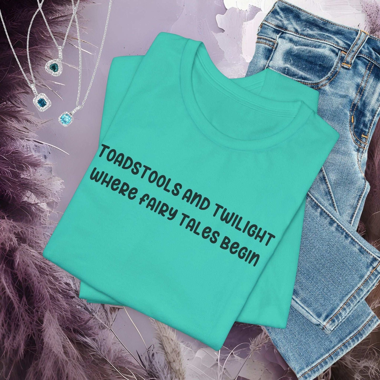 Toadstools and Twilight T-shirt - Fairy Dust Tee Shop