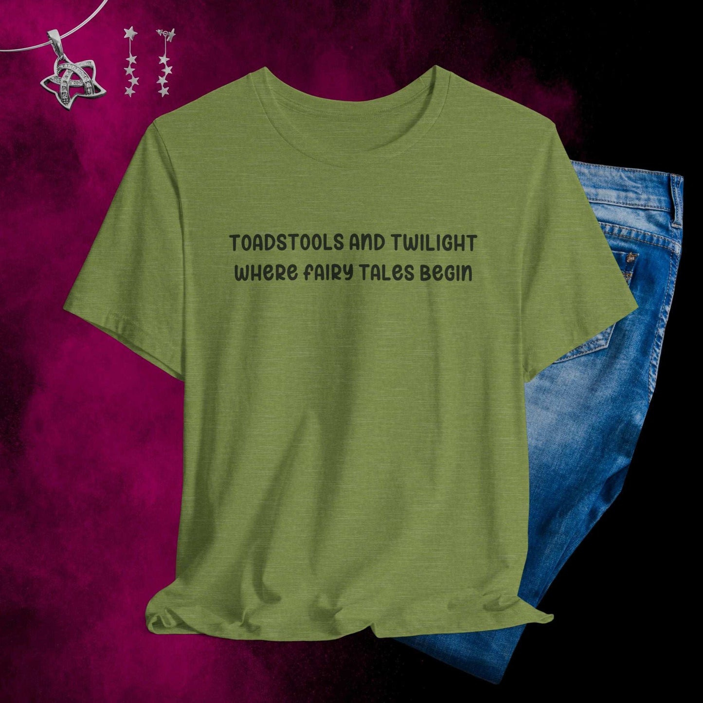 Toadstools and Twilight T-shirt - Fairy Dust Tee Shop