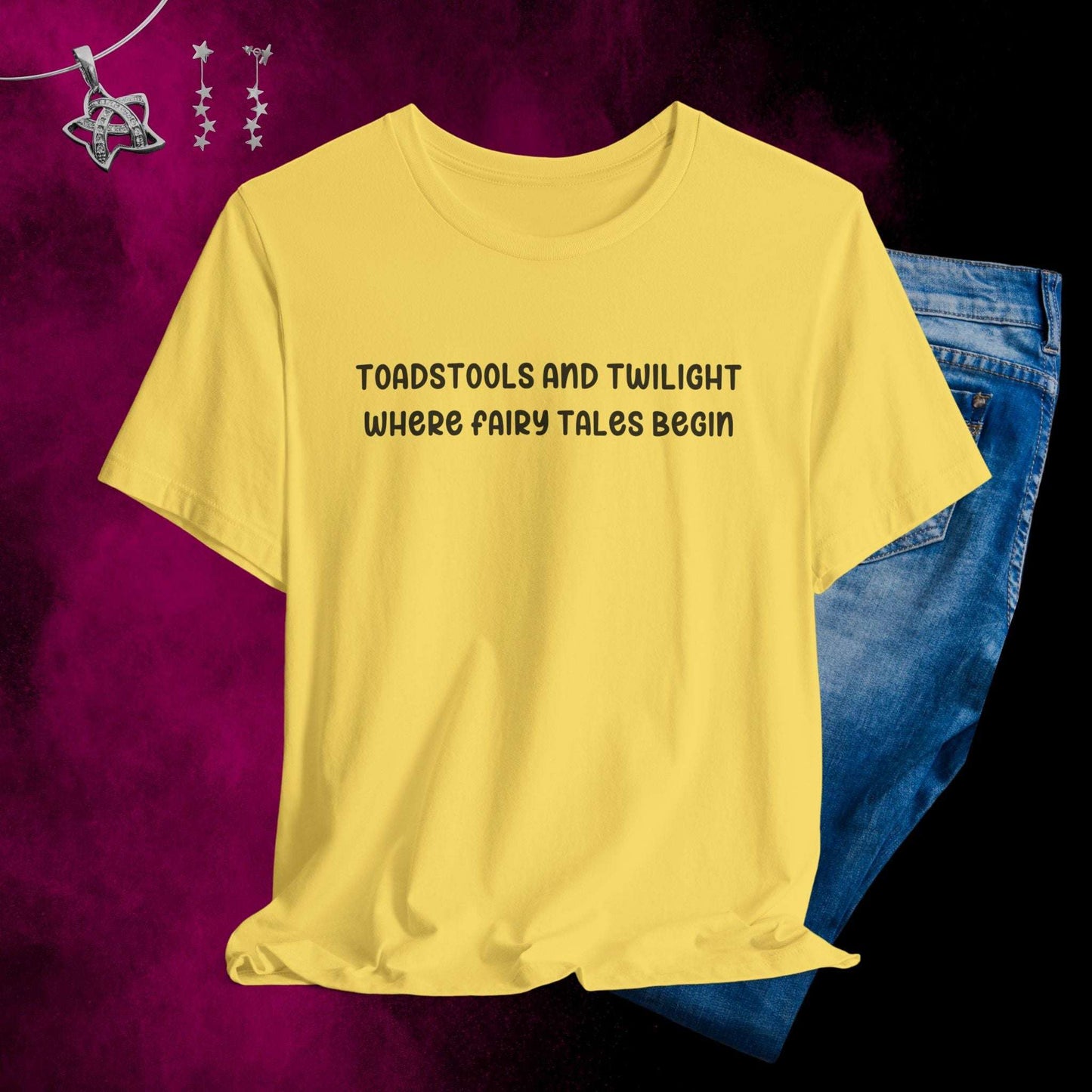 Toadstools and Twilight T-shirt - Fairy Dust Tee Shop