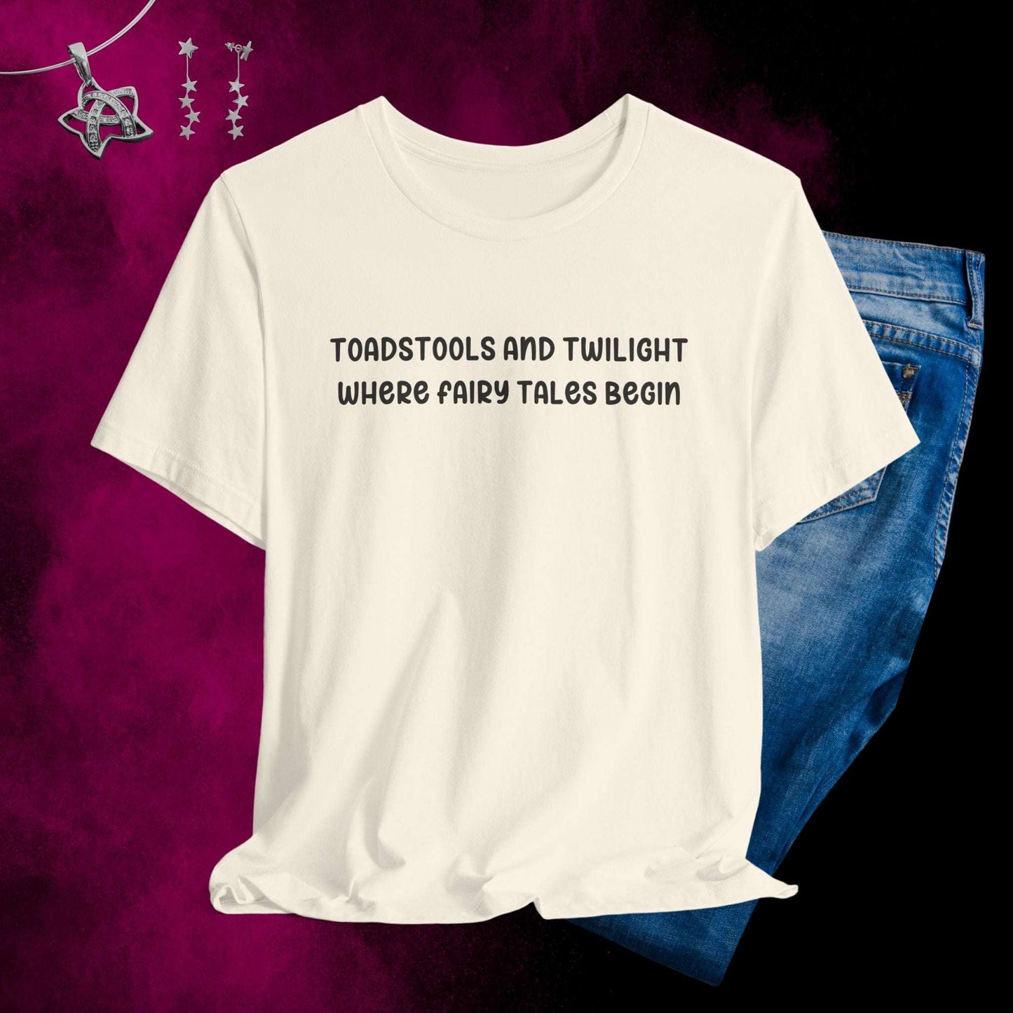 Toadstools and Twilight T-shirt - Fairy Dust Tee Shop