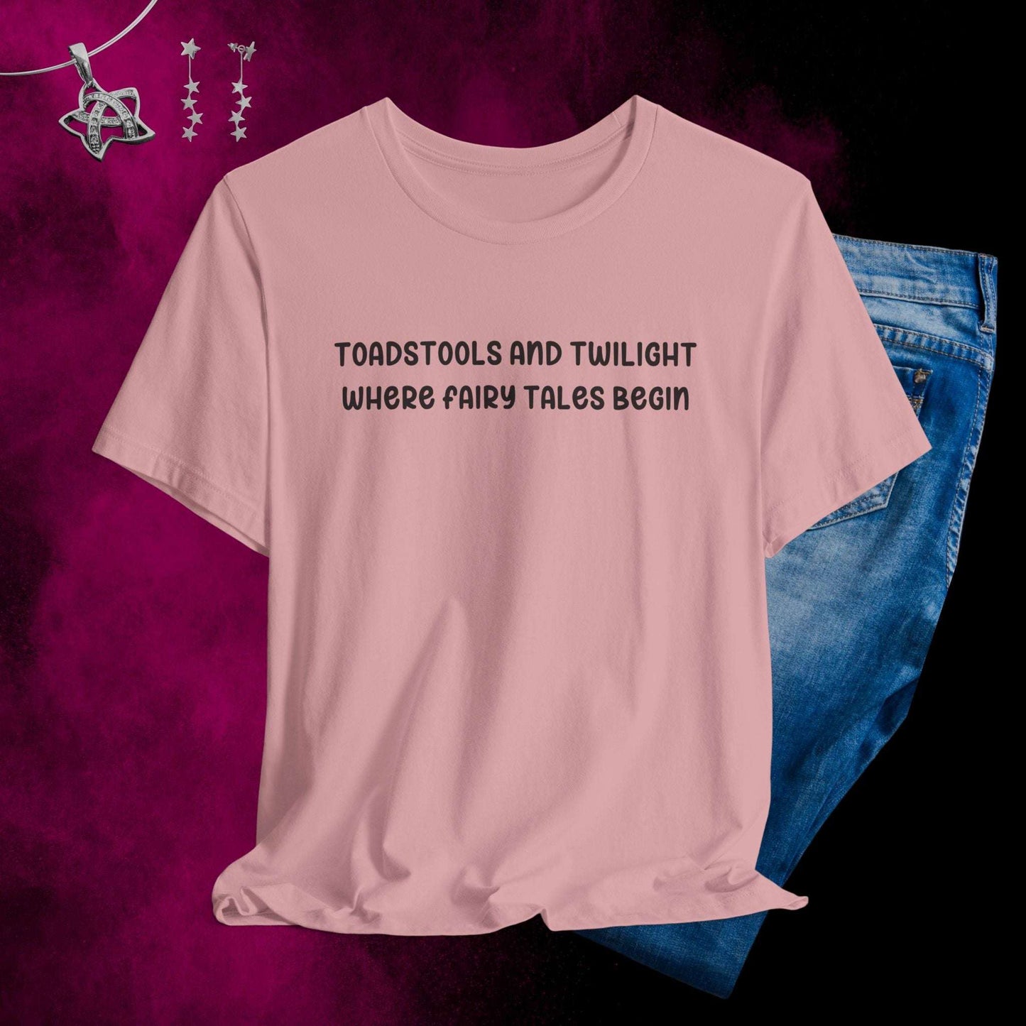 Toadstools and Twilight T-shirt - Fairy Dust Tee Shop