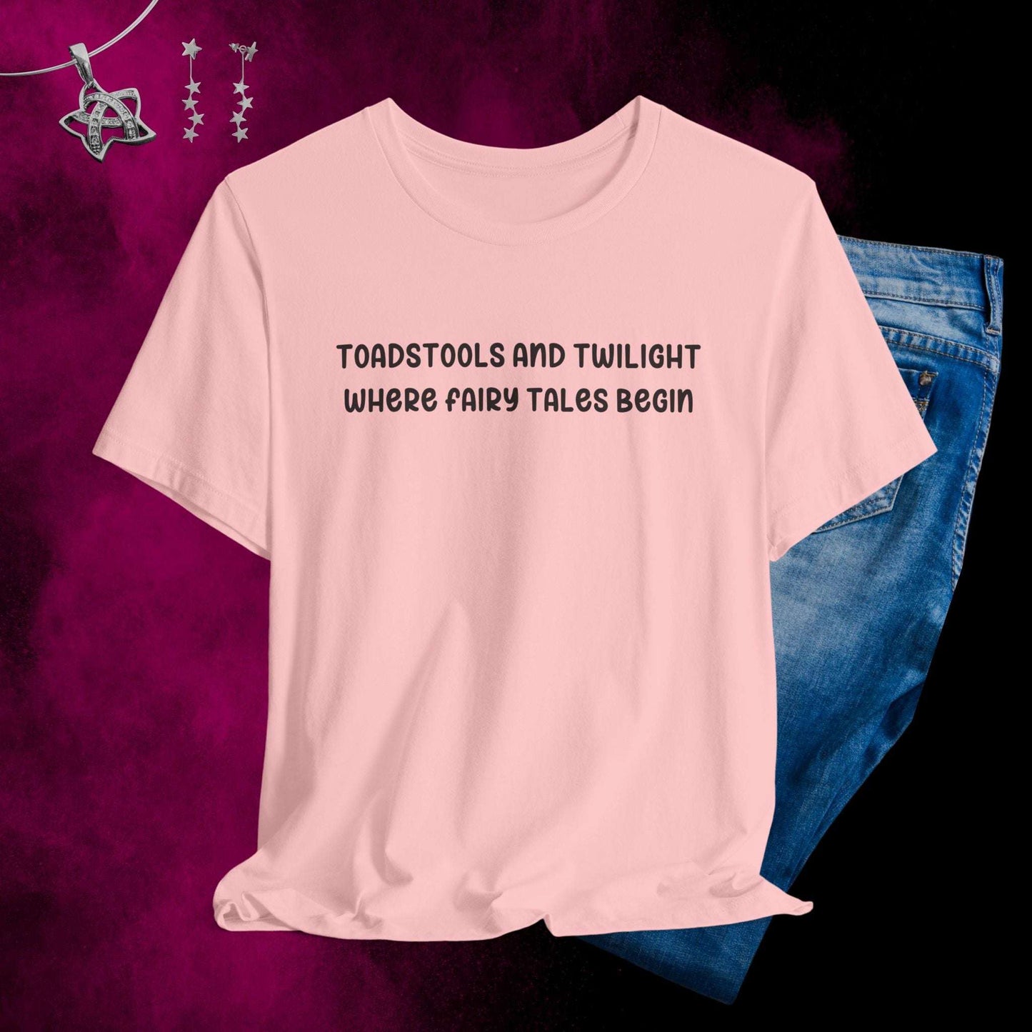 Toadstools and Twilight T-shirt - Fairy Dust Tee Shop