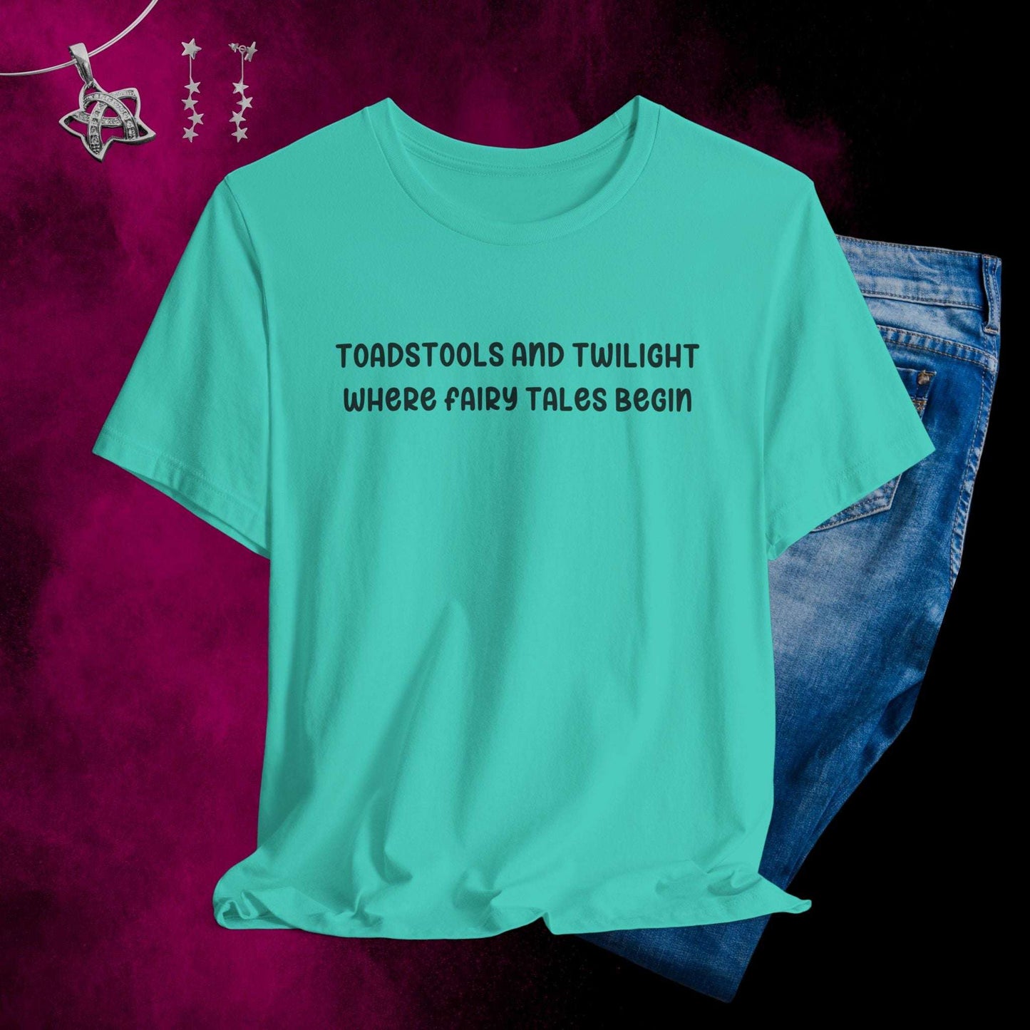 Toadstools and Twilight T-shirt - Fairy Dust Tee Shop