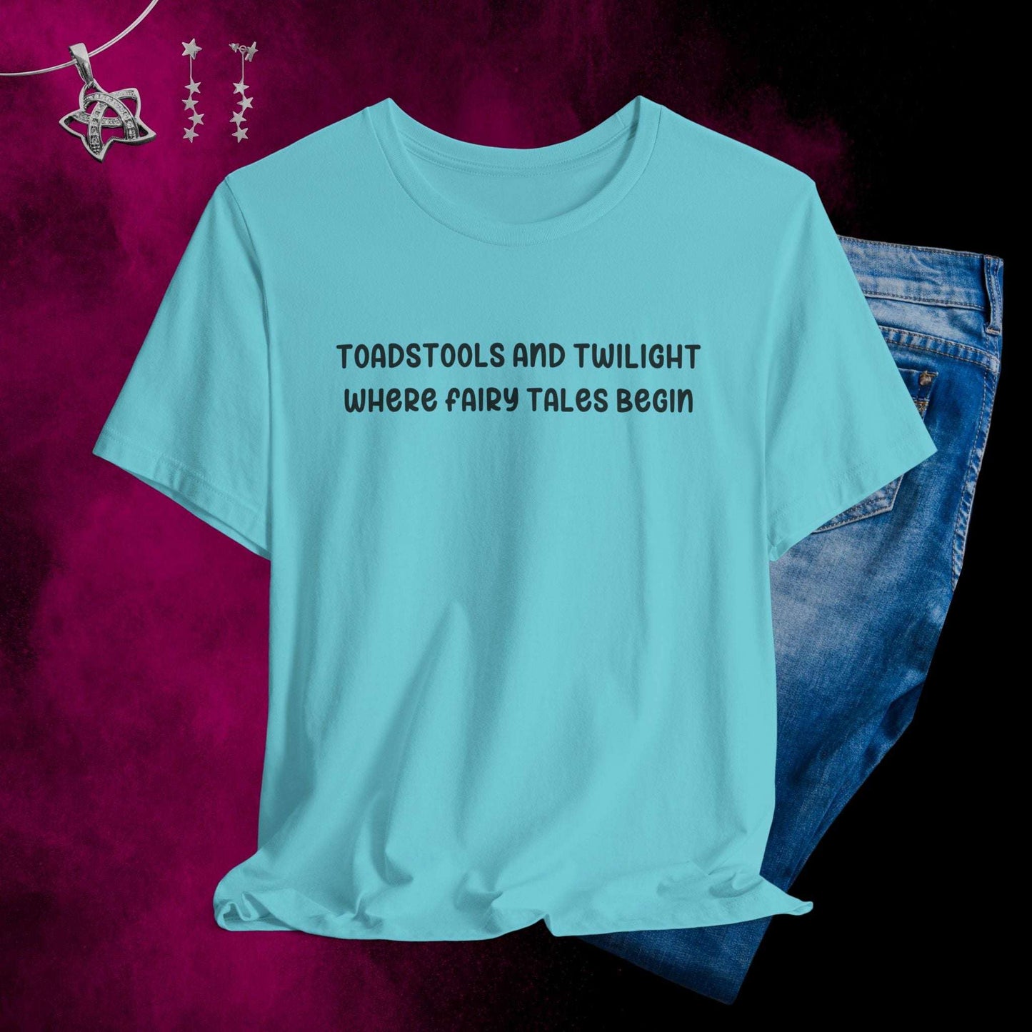 Toadstools and Twilight T-shirt - Fairy Dust Tee Shop