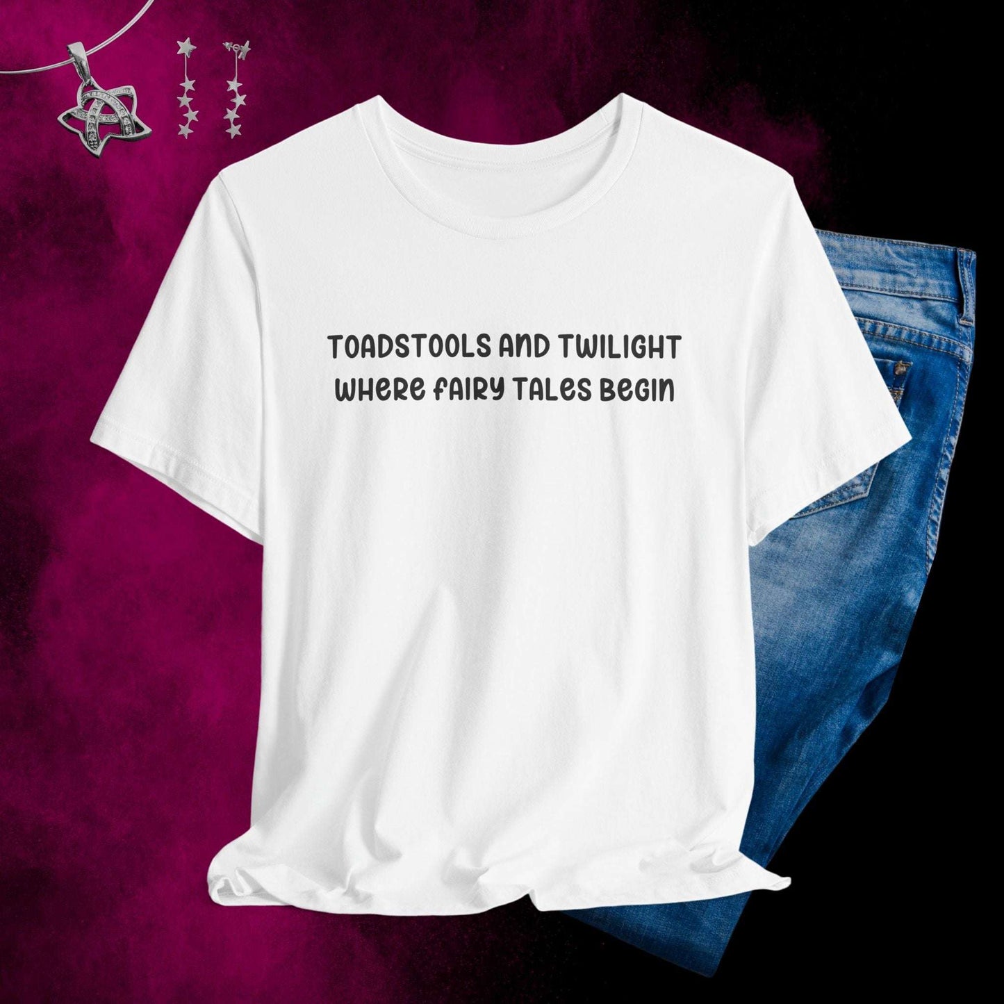 Toadstools and Twilight T-shirt - Fairy Dust Tee Shop