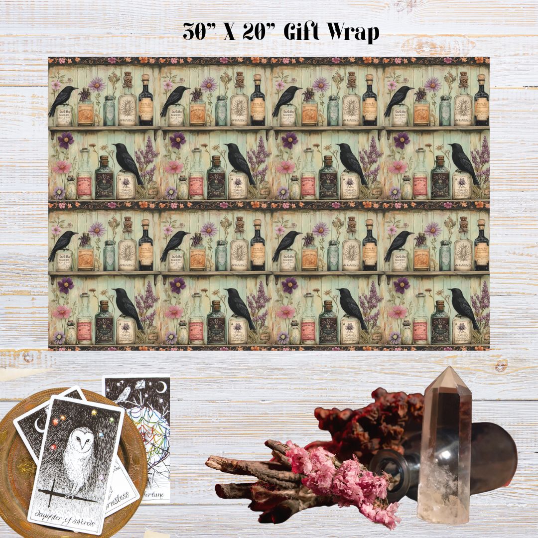 Witch's Apothecary Gift Wrap