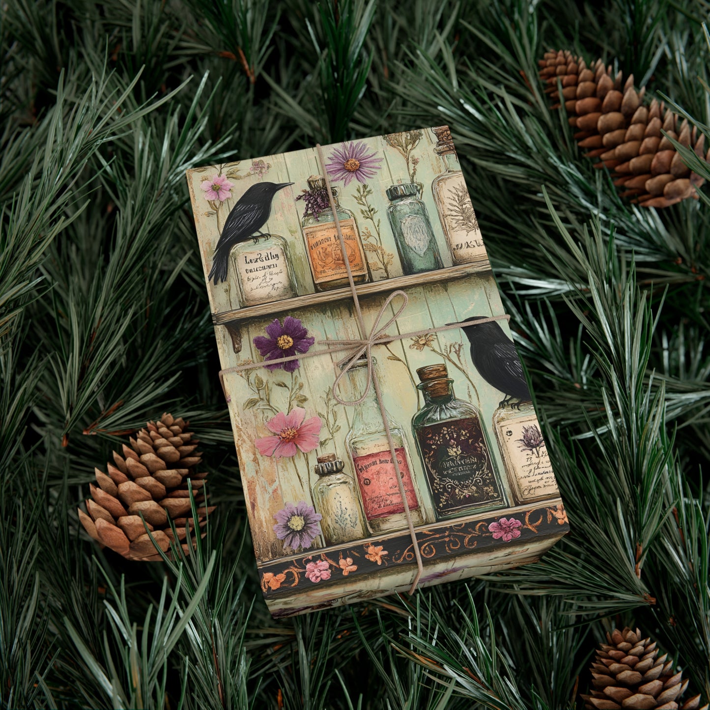 Witch's Apothecary Gift Wrap