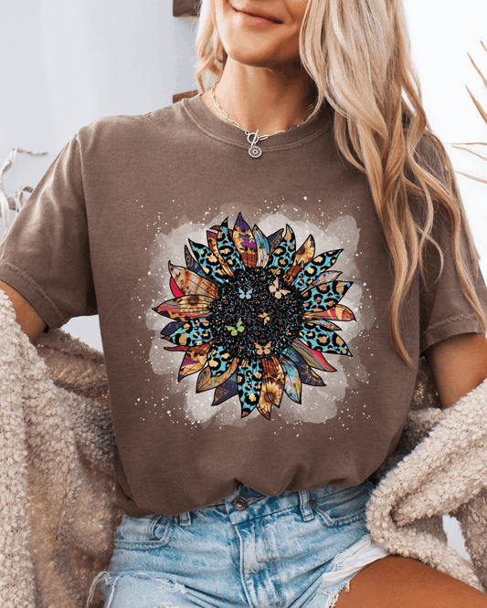 Boho Bloom Wildflower T-shirt - T-Shirt