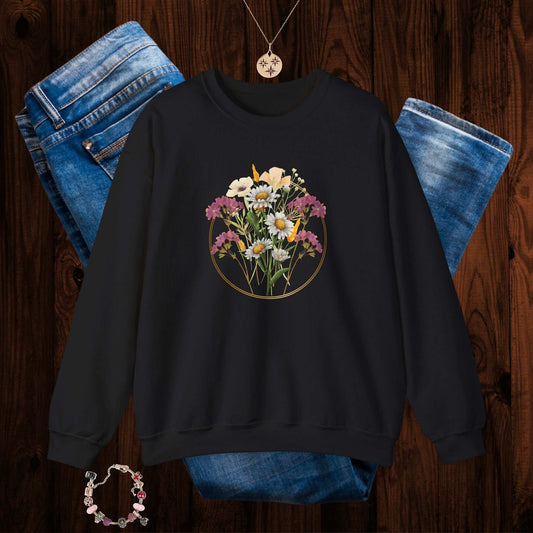Boho Wildflower Sweatshirt - Fairy Dust Tee Shop